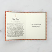 Crucifixion Quote - St. Therese & Francis de Sales Karte (Innenseite)