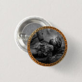 Crucifixion-Szene, die Jesus am Ende seines Lebens Button (Vorne & Hinten)