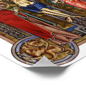 Crucifixion Weingarten Missal 13. Jahrhundert Poster (Ecke)