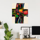 "Cruciform 16" Print Poster (Heimbüro)