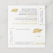 Crucket Boarding Pass Place Escortkarte Platzkarte (Außenseite Aufgefaltet)