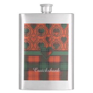 Cruickshank Clan karierter schottischer Kilt Flachmann