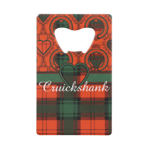Cruickshank Clan karierter schottischer Kilt Geldbeutel Flaschenöffner