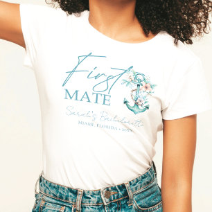 Cruise Bachelorette Personalisiert First Mate T-Shirt