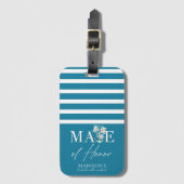 Cruise Bachelorette Weekend Mate of Honour Gepäckanhänger (Vorderseite Vertikal)