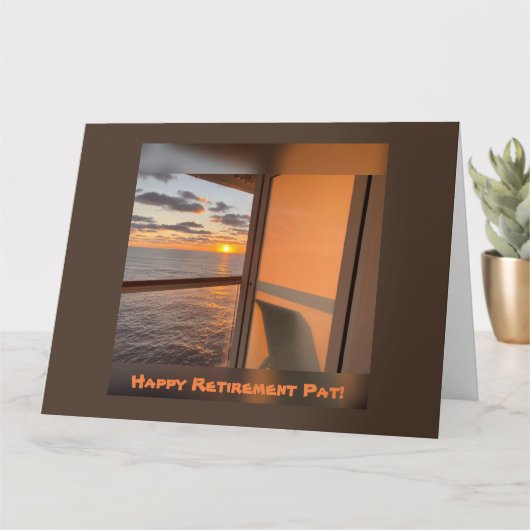 Cruise Balconi bei Sonnenuntergang Karte (Kleine Pflanze)