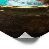 Cruise Cabin Merman Poster (Ecke)