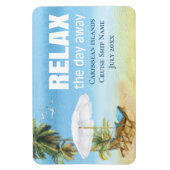 Cruise Caribbean Cabin Stateroom Door Marker Magnet (Vertikal)