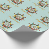 Cruise Christmas Nautical Geschenkpapier (Ecke)