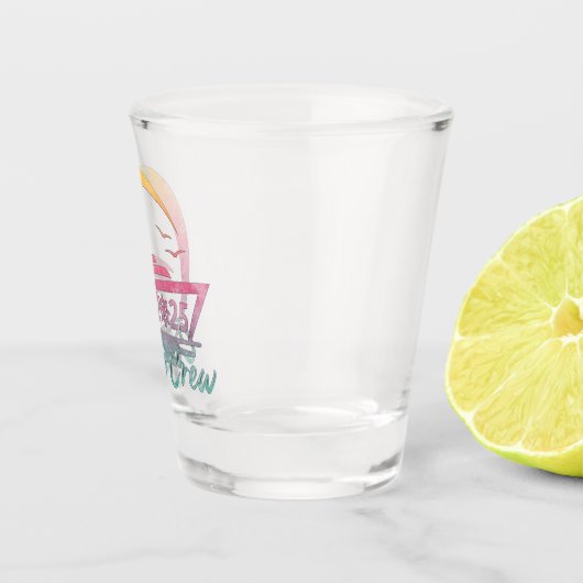 Cruise Crew 2025 Kreuzfahrtschiff Shot Glass Schnapsglas (Rechts)