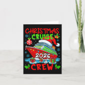 Cruise Crew 2026 Weihnachtsschiff Farbe Karte (Vorderseite)