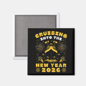 Cruise Cruising Into New Year 2026 Eve Party Match Magnet (Vorderseite/Rückseite)