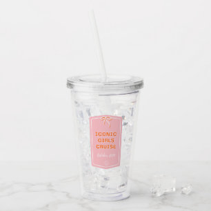 Cruise Cup für Weiße Mädchen Acryltrinkbecher