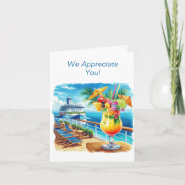 Cruise Dankeschön Card Dankeskarte