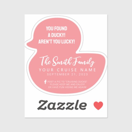 Cruise Duck Aufkleber (Blatt)