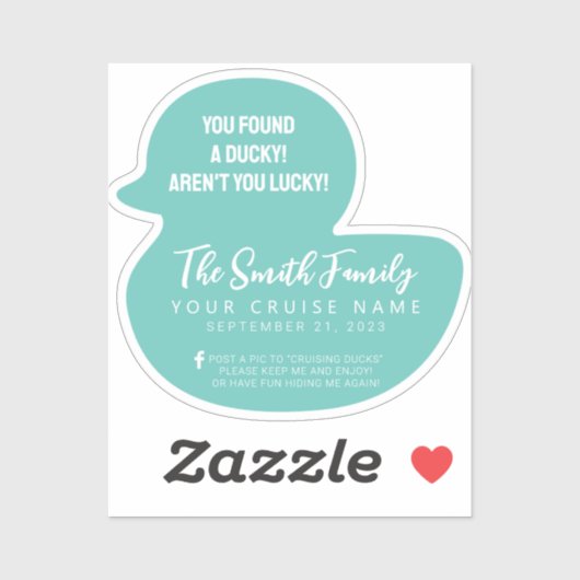 Cruise Duck Aufkleber (Blatt)