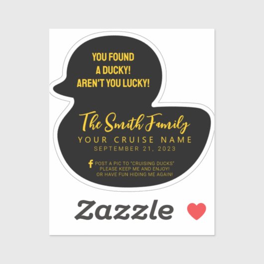 Cruise Duck Aufkleber (Blatt)