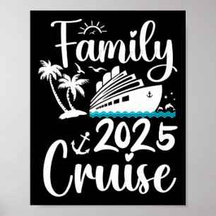 Cruise Family 2025 Squad Vacation Matching Family Poster