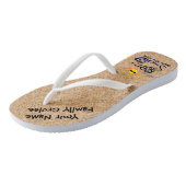 Cruise Flip Flops Erwachsene Slim Straps See der T Badesandalen (Schrägansicht)