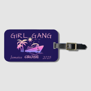 Cruise GIRL GANG Tropical Blue/Pink PERSONALISIERE Gepäckanhänger