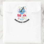 Cruise Group Custom Anchor Runder Aufkleber (Tasche)