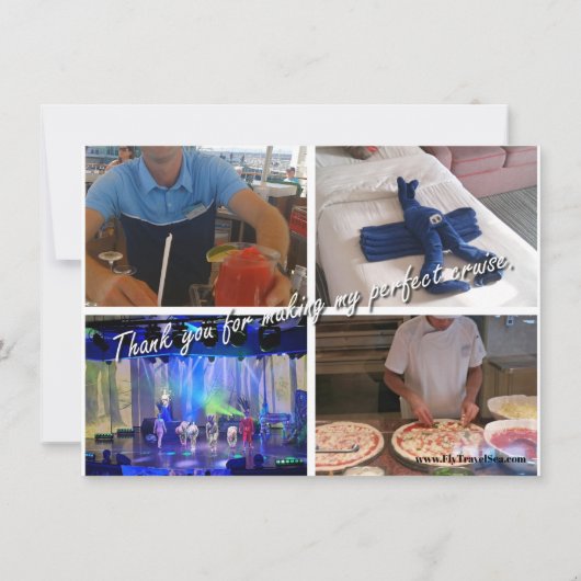 Cruise Grußkarte - Danke (Rückseite)