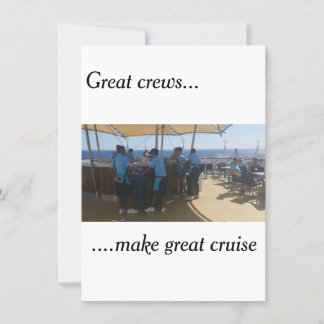 Cruise Grußkarte - Danke