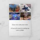 Cruise Grußkarte - Danke (Faltung) Karte (Innenseite)