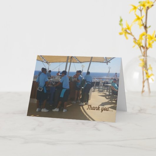 Cruise Grußkarte - Danke (Faltung) Karte (Gelbe Blume)