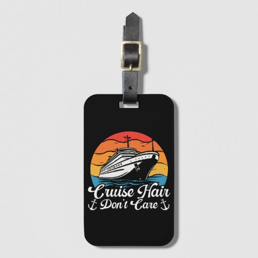 Cruise Hair Keine Sorge Gepäckanhänger (Vorderseite Vertikal)