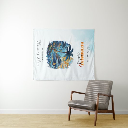 Cruise in Retirement Party, Back Drop Wandteppich (Beispiel (Horizontal))