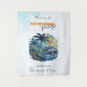 Cruise in Retirement Party, Back Drop Wandteppich (Vorderseite)