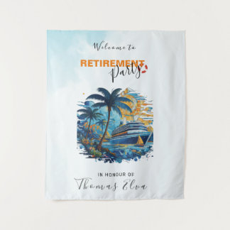 Cruise in Retirement Party, Back Drop Wandteppich