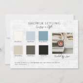 Cruise in Style Baby Shower Color Palette Card Einladung (Vorderseite)