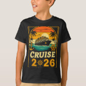 Cruise Into The New Year 2026 Family Holiday Trip T-Shirt (Vorderseite)