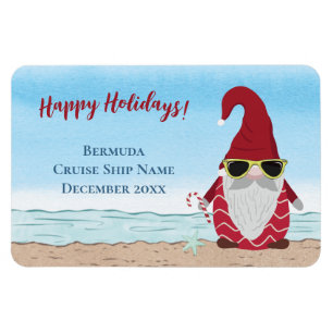 Cruise Island Beach Weihnachtsfeiertag Gnome Kabin Magnet