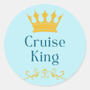 Cruise King Runder Aufkleber
