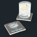 Cruise Lover Cruising Into My 70th Birthday Steinuntersetzer<br><div class="desc">Cruise Lover Cruising Into My 70th Birthday</div>