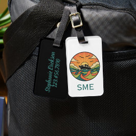 Cruise Luggage Tag - Ocean Sunset Design Gepäckanhänger
