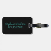 Cruise Luggage Tag - Ocean Sunset Design Gepäckanhänger (Rückseite horizontal)