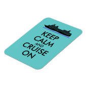 Cruise Magnet Behalte Ruhe und Kreuzfahrt auf Schi (Linke Seite)