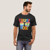Cruise Mode Humor  Vacation Summer Sand Beach Boat T-Shirt (Vorne ganz)