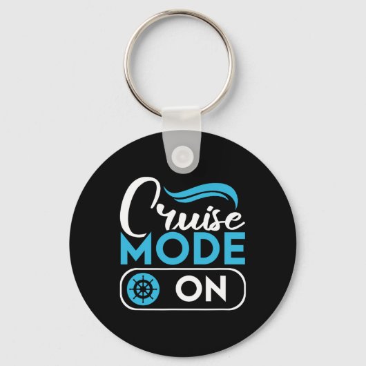 Cruise Mode On Ferry Ship Cruising Cruise Trip Schlüsselanhänger (Vorderseite)