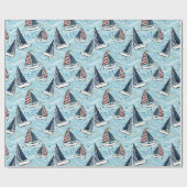 Cruise Nautical Patriotic Pattern  Geschenkpapier (Flach)