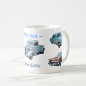 CRUISE NIGHT Oldtimer-Tasse Kaffeetasse (VorderseiteRechts)