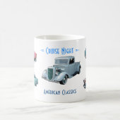 CRUISE NIGHT Oldtimer-Tasse Kaffeetasse (Mittel)