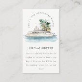 Cruise Palm Seascape Display Dusche Kinderdusche Begleitkarte (Vorderseite)