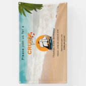 Cruise Party 40 Geburtstagsparty Banner (Vertikal)
