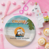 Cruise Party 40 Geburtstagsparty Pappteller (Party)