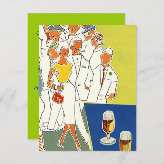 CRUISE PARTY INVITATION FAMILIENWOHNUNG! EINLADUNG (Vorne/Hinten)